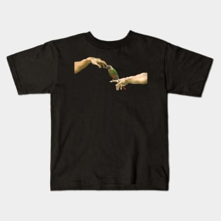 Michelangelo's Green Cheeked Conure Kids T-Shirt